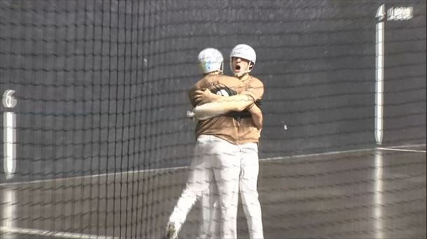 Johan and Gorka, first finalists of the Final Four of the Jai Alai League