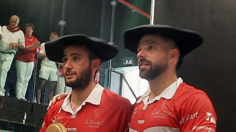 Fêtes de Bayonne 2025 - Ospital and Larralde txapeldun of the Master de pelote after a crazy final